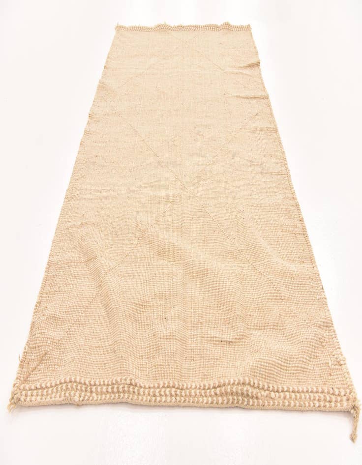 Detail image of  5' 2 x 9' 6  Hand Knotted Moroccan Wool Runner Rug