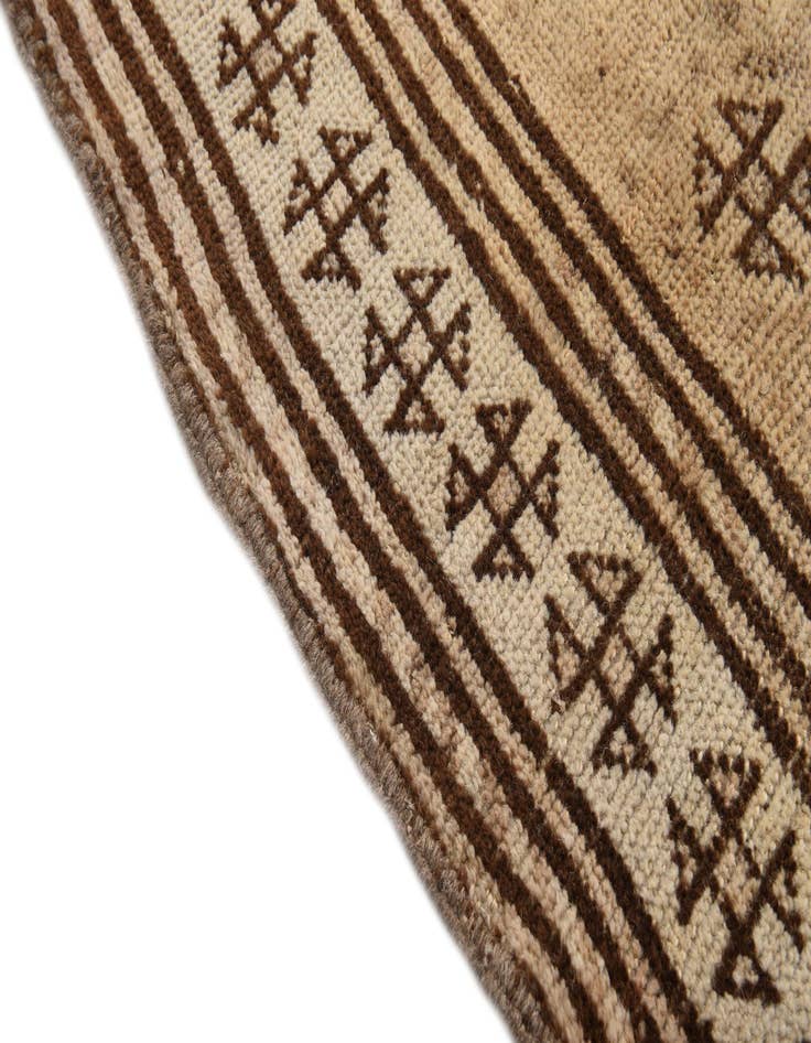 Detail image of  4' 8 x 9' 8  Hand Knotted Moroccan Wool Runner Rug