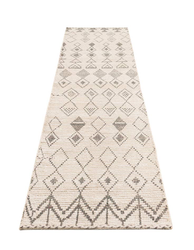 Detail image of  2' 8 x 10' 3  Hand Knotted Moroccan Wool Runner Rug