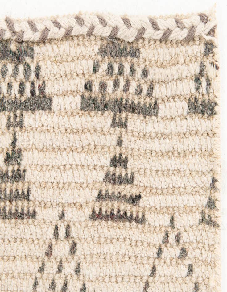 Detail image of  2' 8 x 10' 3  Hand Knotted Moroccan Wool Runner Rug