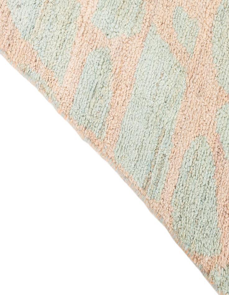 Detail image of  2' 4 x 9' 9  Hand Knotted Moroccan Wool Runner Rug