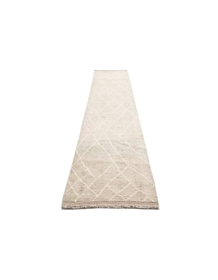 Detail image of  2' 10 x 12' 1  Hand Knotted Moroccan Wool Runner Rug