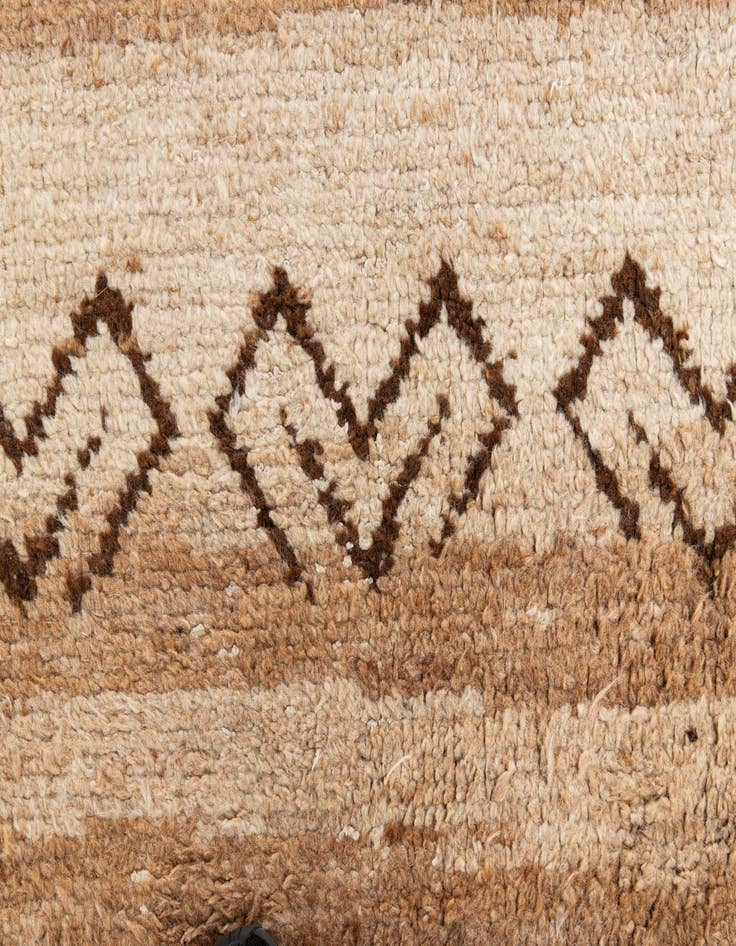 Detail image of  6' 8 x 13' 6  Hand Knotted Moroccan Wool Runner Rug