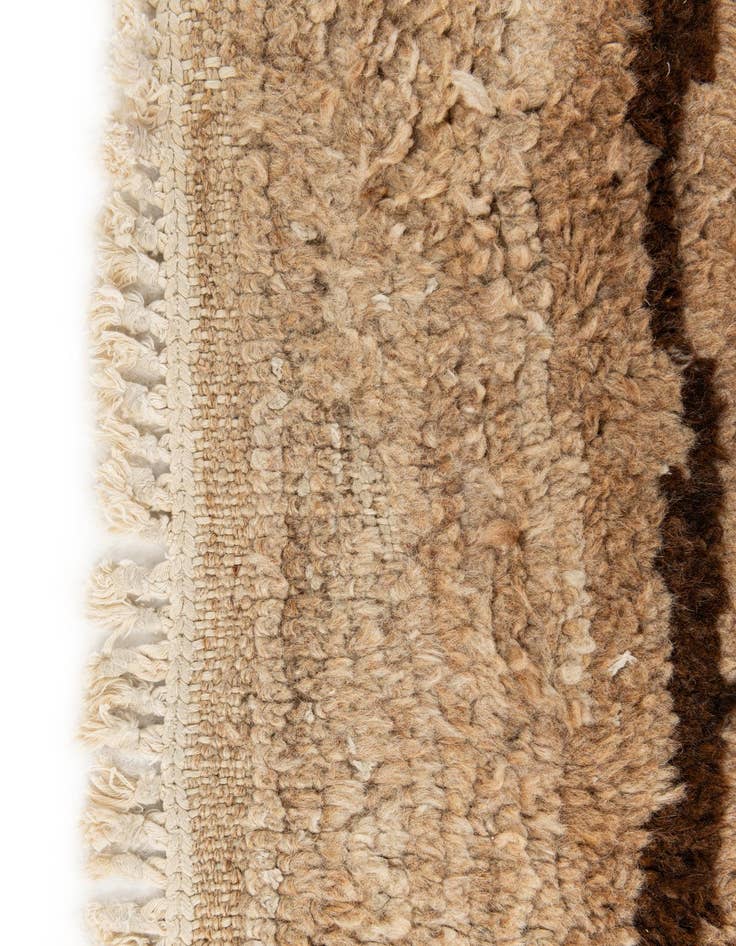 Detail image of  6' 8 x 13' 6  Hand Knotted Moroccan Wool Runner Rug