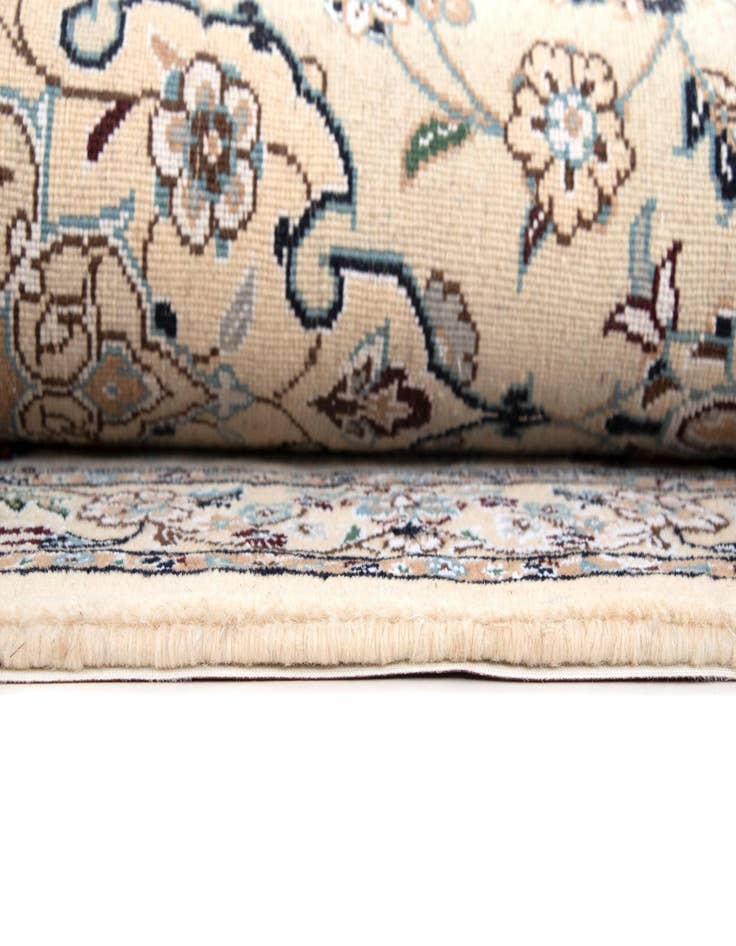 Detail image of 3' 3 x 17' 7 Hand Knotted Nain Persian Wool Runner Rug