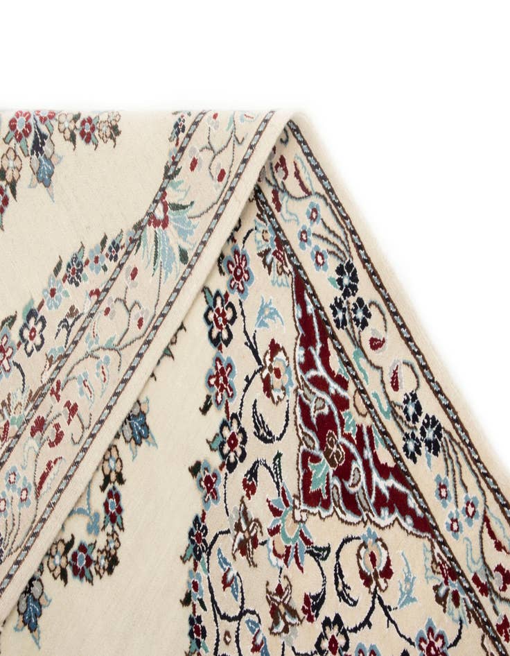 Detail image of  3' 3 x 19' 1  Hand Knotted Nain Persian Wool Runner Rug