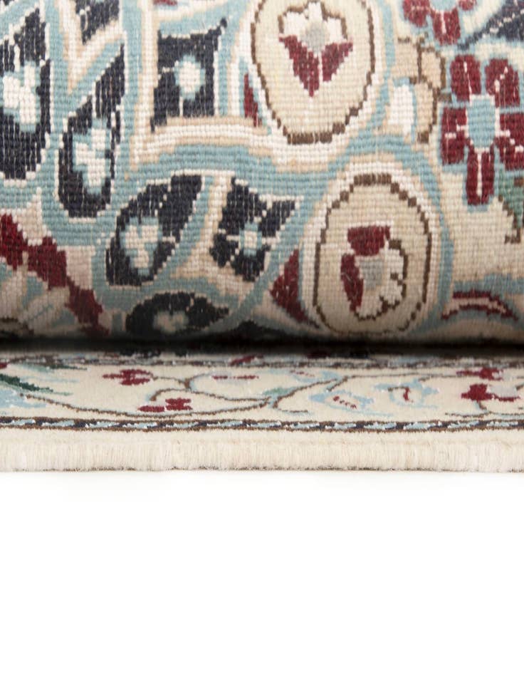 Detail image of  3' 3 x 19' 1  Hand Knotted Nain Persian Wool Runner Rug