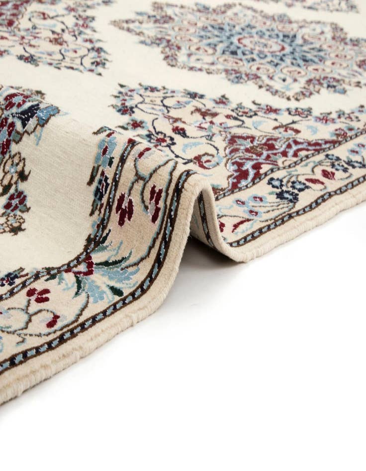 Detail image of  3' 3 x 19' 1  Hand Knotted Nain Persian Wool Runner Rug