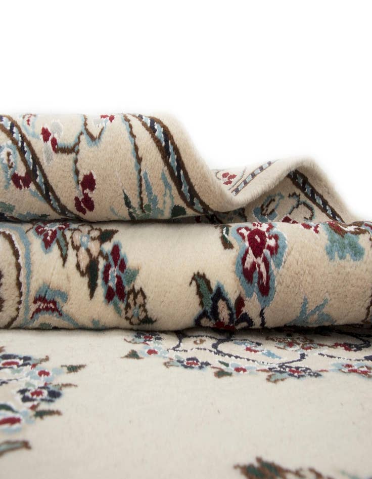 Detail image of  3' 3 x 19' 1  Hand Knotted Nain Persian Wool Runner Rug