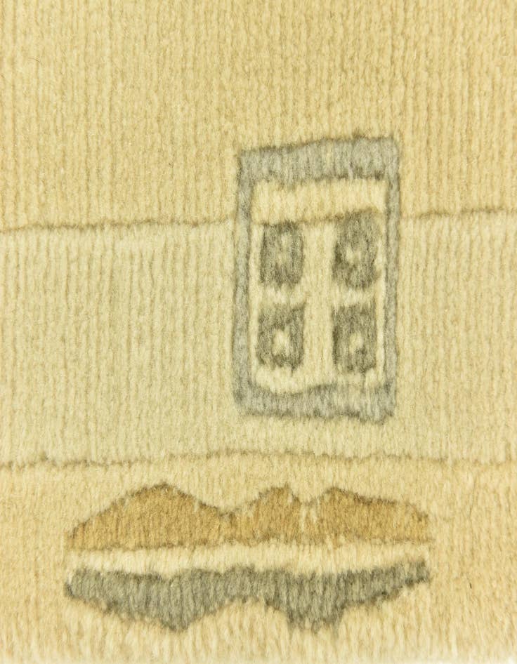 Detail image of  2' 6 x 4' 7  Hand Knotted Nepal Wool Runner Rug