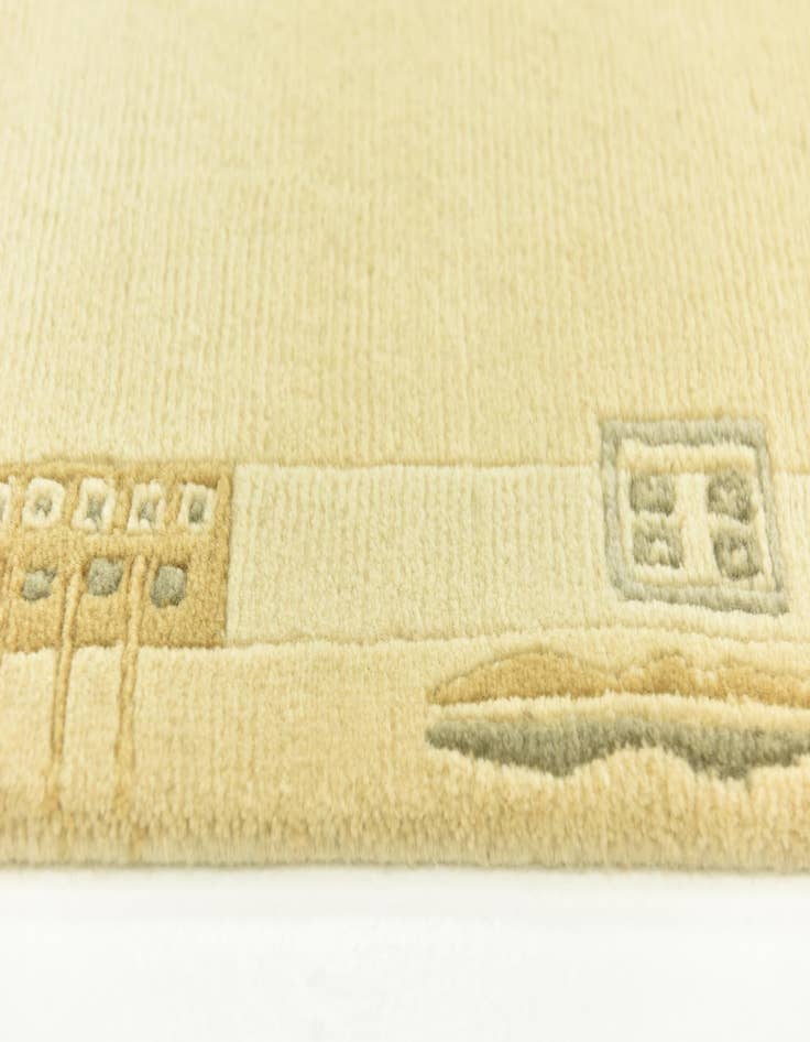 Detail image of  2' 6 x 4' 7  Hand Knotted Nepal Wool Runner Rug