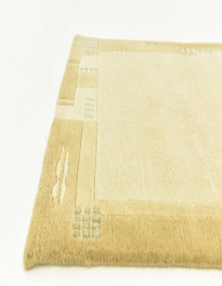 Detail image of  2' 4 x 4' 7  Hand Knotted Nepal Wool Runner Rug