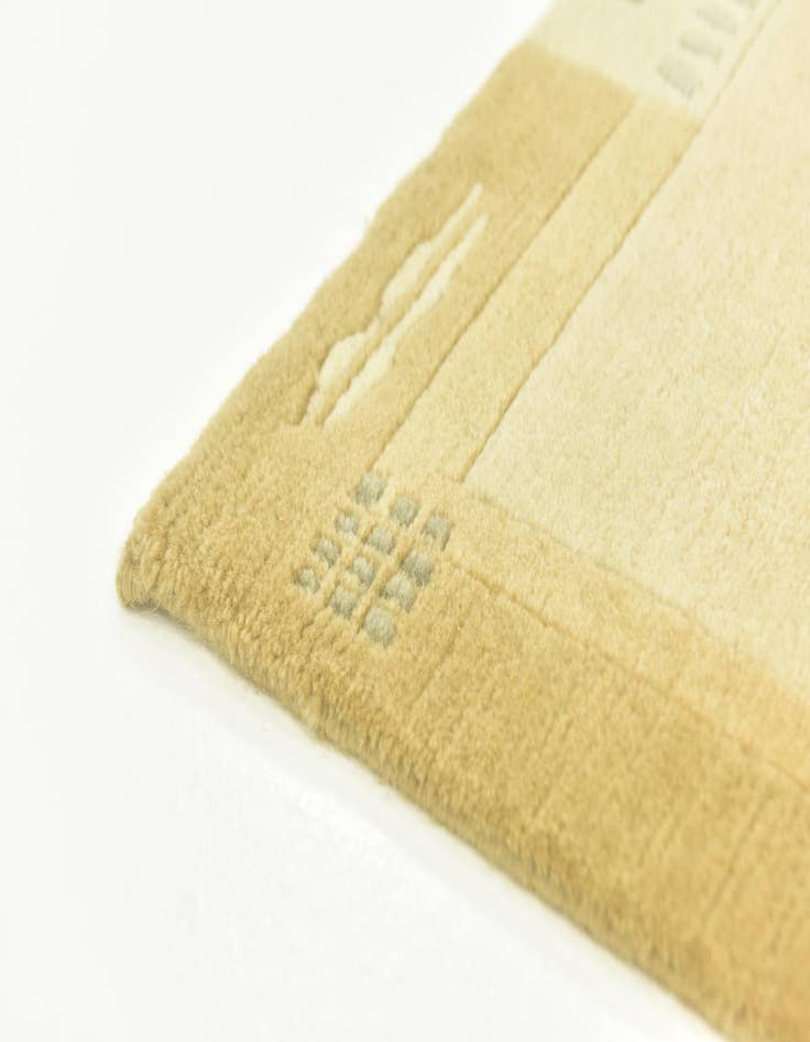 Detail image of  2' 4 x 4' 7  Hand Knotted Nepal Wool Runner Rug