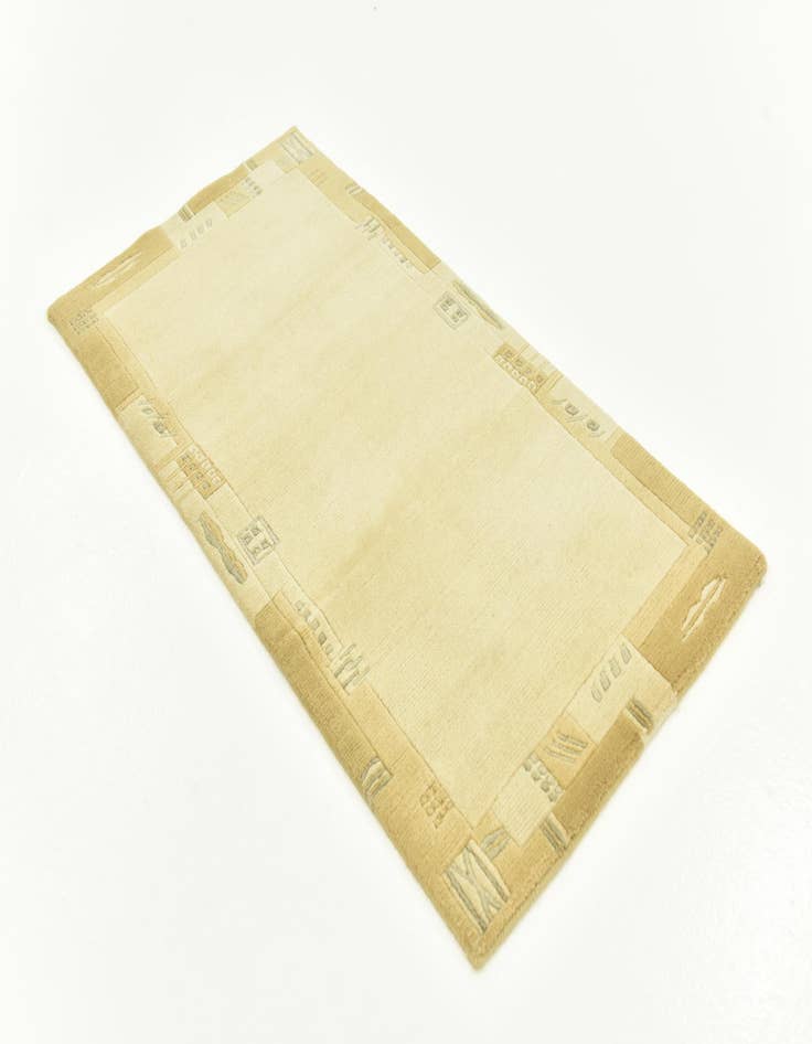 Detail image of  2' 4 x 4' 7  Hand Knotted Nepal Wool Runner Rug