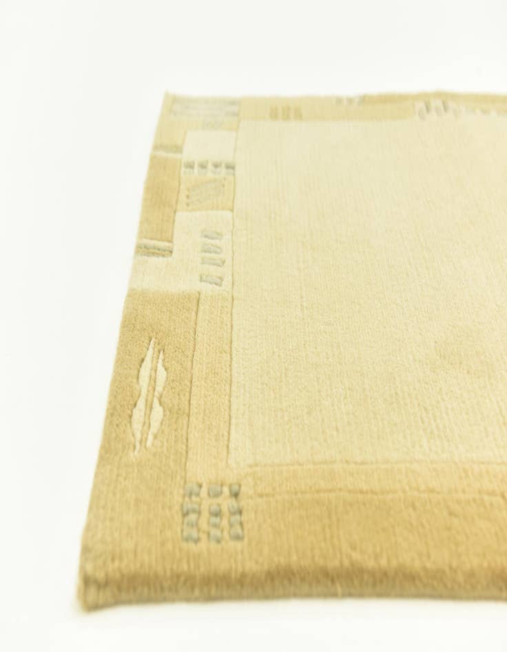 Detail image of  2' 4 x 4' 7  Hand Knotted Nepal Wool Runner Rug