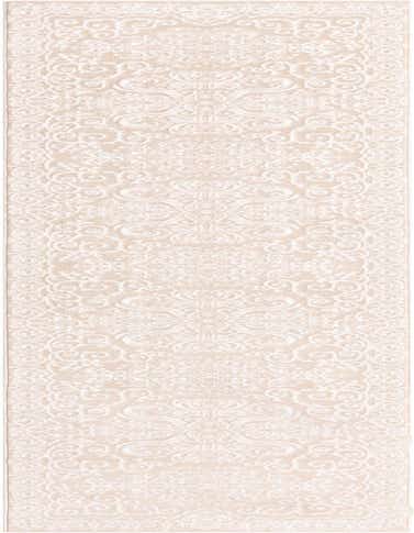 A 13 ft runner rug in shades of brown and ivory, featuring a textured traditional floral pattern, ideal for a hallway.