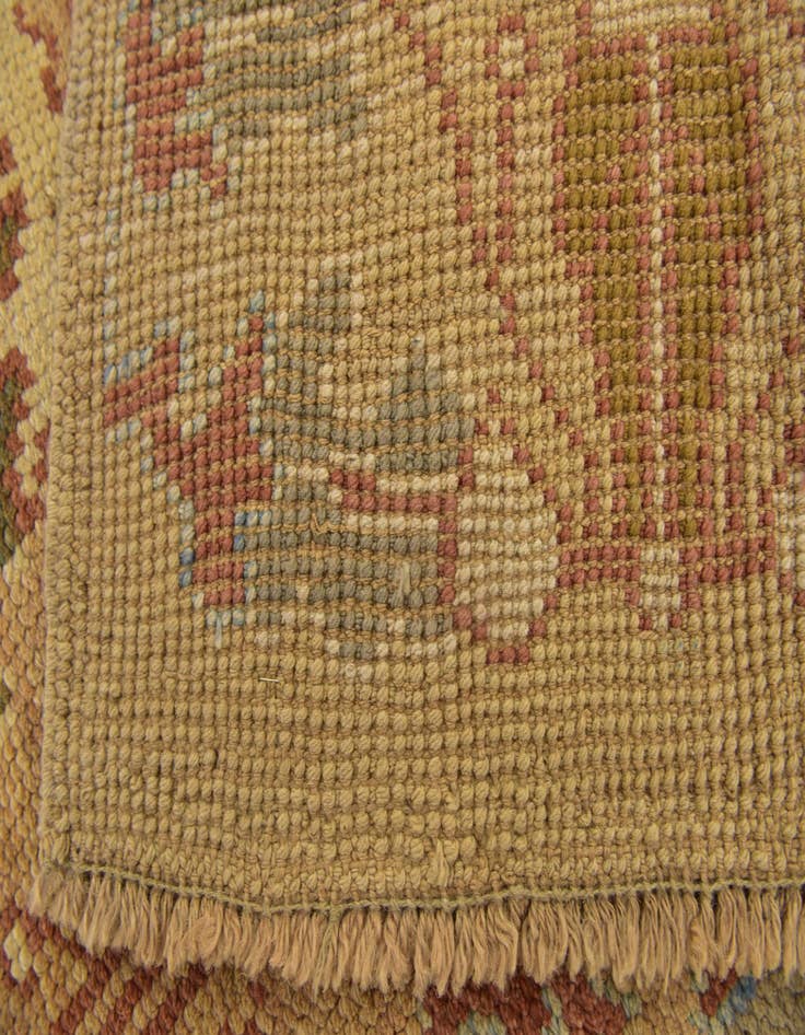 Detail image of  4' 6 x 7' 6  Hand Knotted Oushak Wool Runner Rug