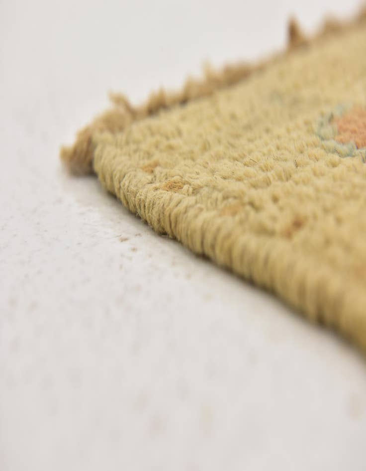 Detail image of  4' 6 x 8' 3  Hand Knotted Oushak Wool Runner Rug