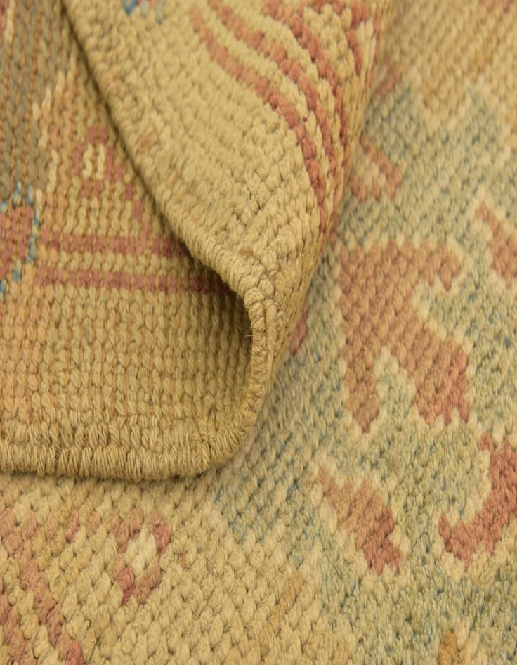 Detail image of  4' 6 x 8' 3  Hand Knotted Oushak Wool Runner Rug