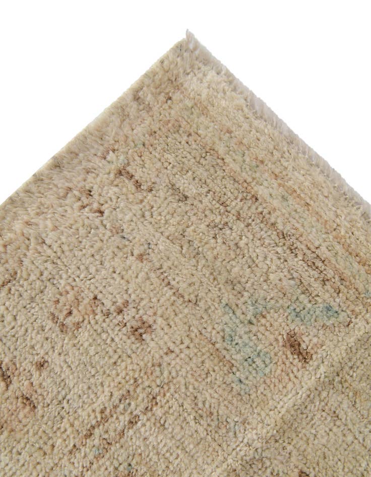 Detail image of  2' 6 x 9' 10  Hand Knotted Oushak Wool Runner Rug