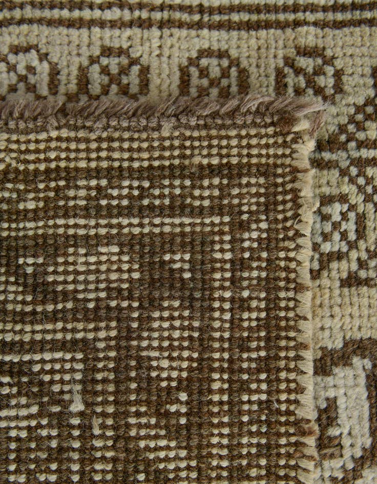Detail image of  2' 8 x 12' 11  Hand Knotted Oushak Wool Runner Rug