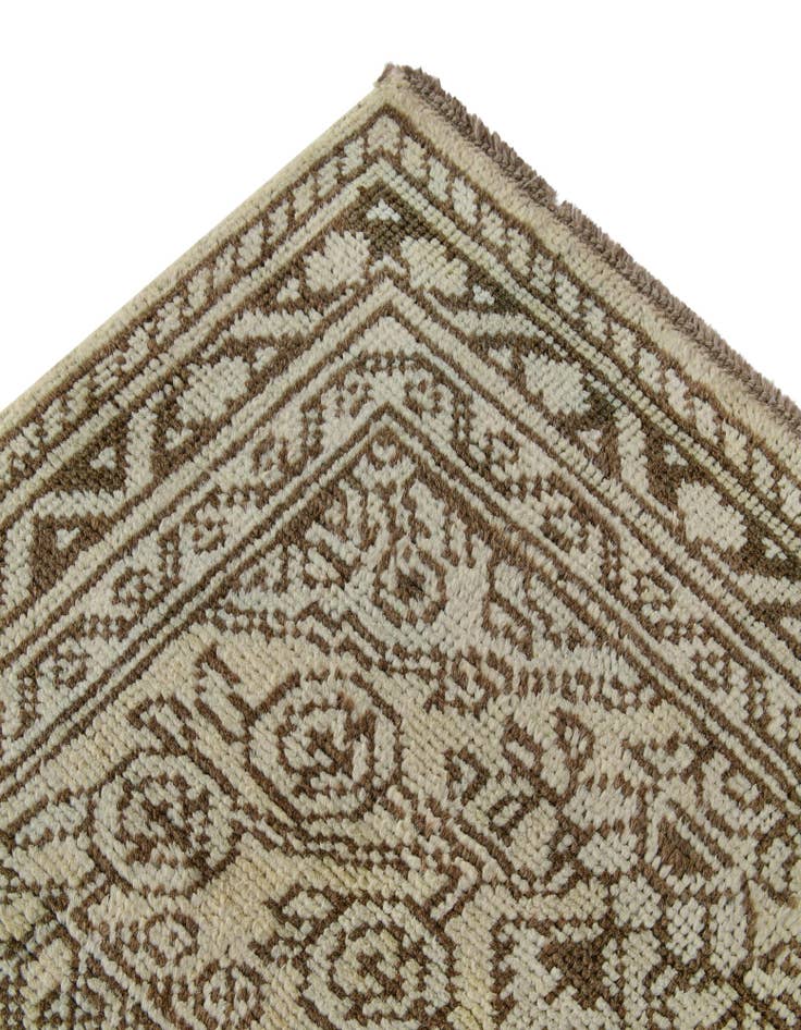 Detail image of  2' 8 x 12' 11  Hand Knotted Oushak Wool Runner Rug