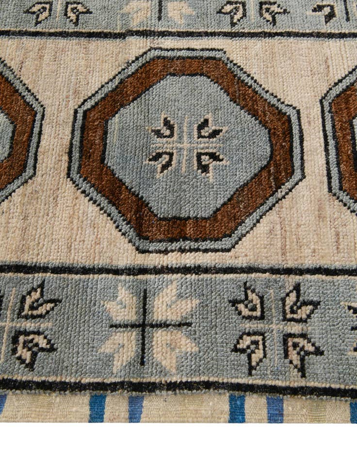 Detail image of  2' 9 x 9' 4  Hand Knotted Oushak Wool Runner Rug