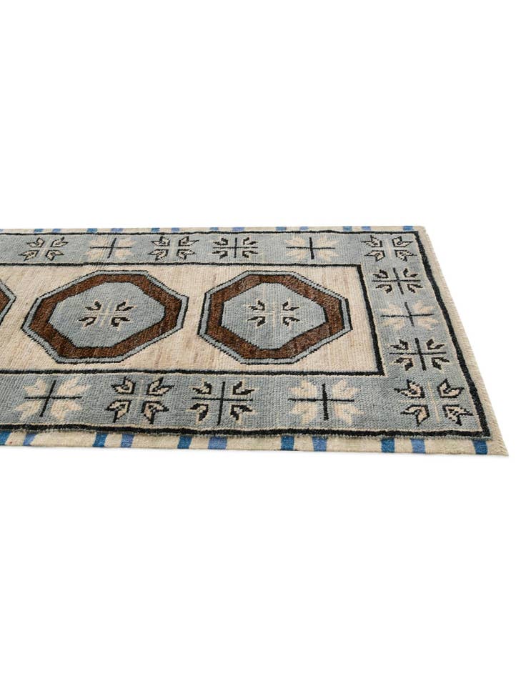 Detail image of  2' 9 x 9' 4  Hand Knotted Oushak Wool Runner Rug