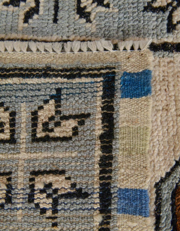 Detail image of  2' 9 x 9' 4  Hand Knotted Oushak Wool Runner Rug