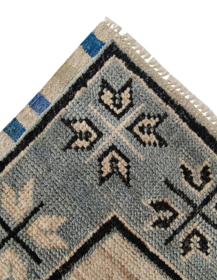 Detail image of  2' 9 x 9' 4  Hand Knotted Oushak Wool Runner Rug