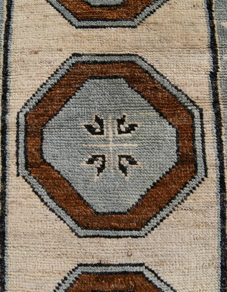 Detail image of  2' 9 x 9' 4  Hand Knotted Oushak Wool Runner Rug