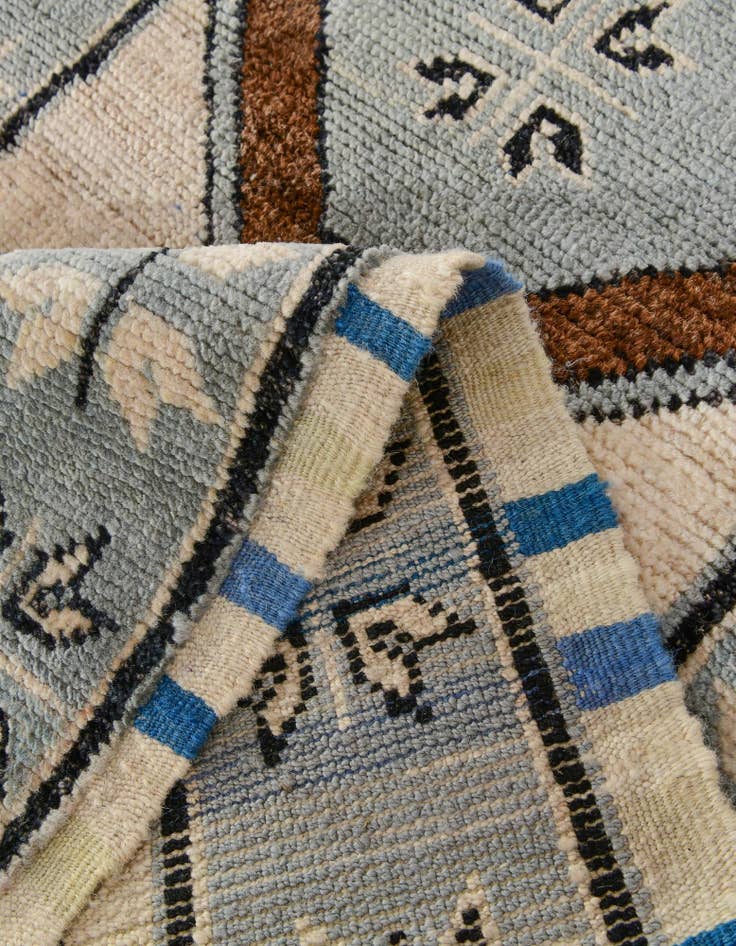 Detail image of  2' 9 x 9' 4  Hand Knotted Oushak Wool Runner Rug