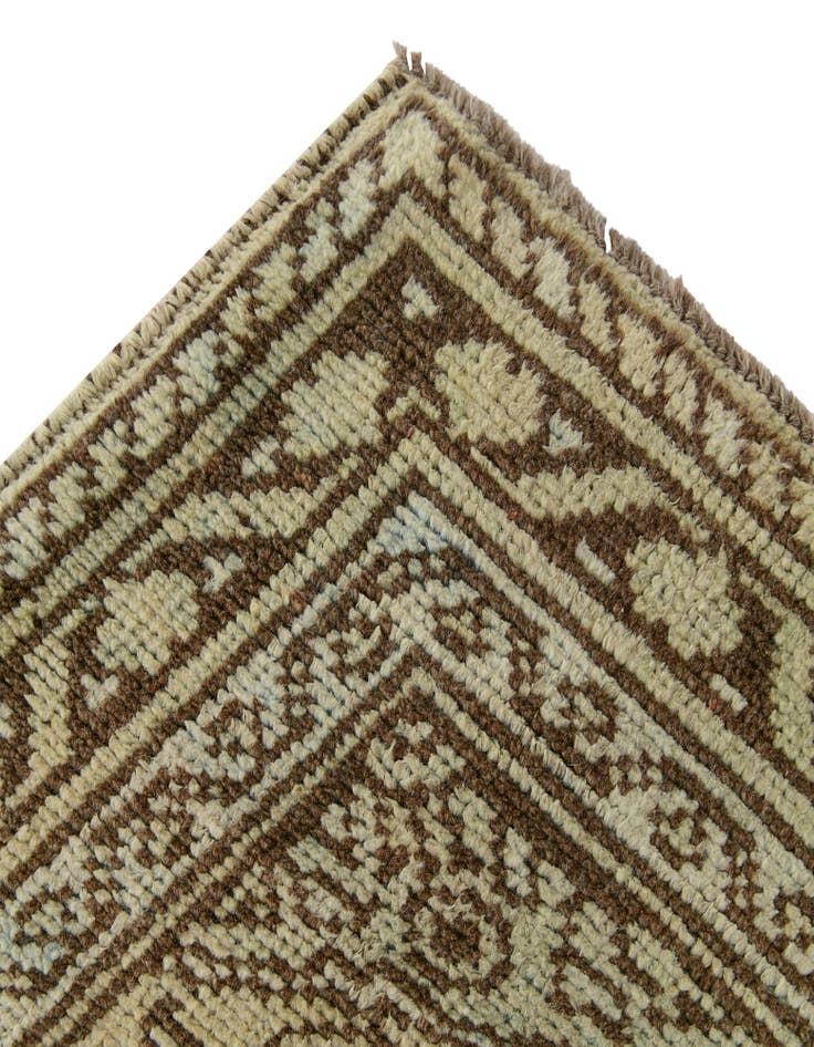 Detail image of  2' 10 x 9' 8  Hand Knotted Oushak Wool Runner Rug