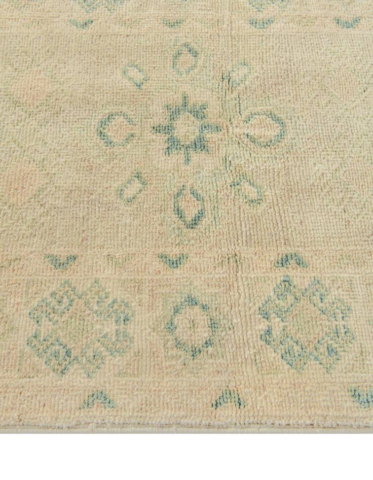 Detail image of  2' 1 x 6' 2  Hand Knotted Oushak Wool Runner Rug