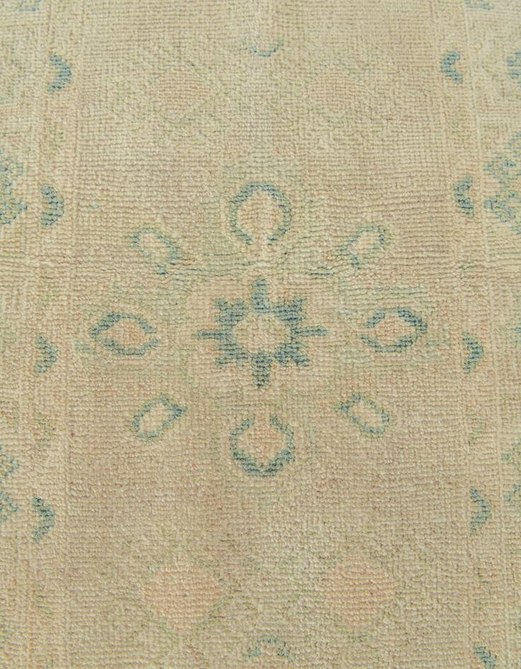Detail image of  2' 1 x 6' 2  Hand Knotted Oushak Wool Runner Rug