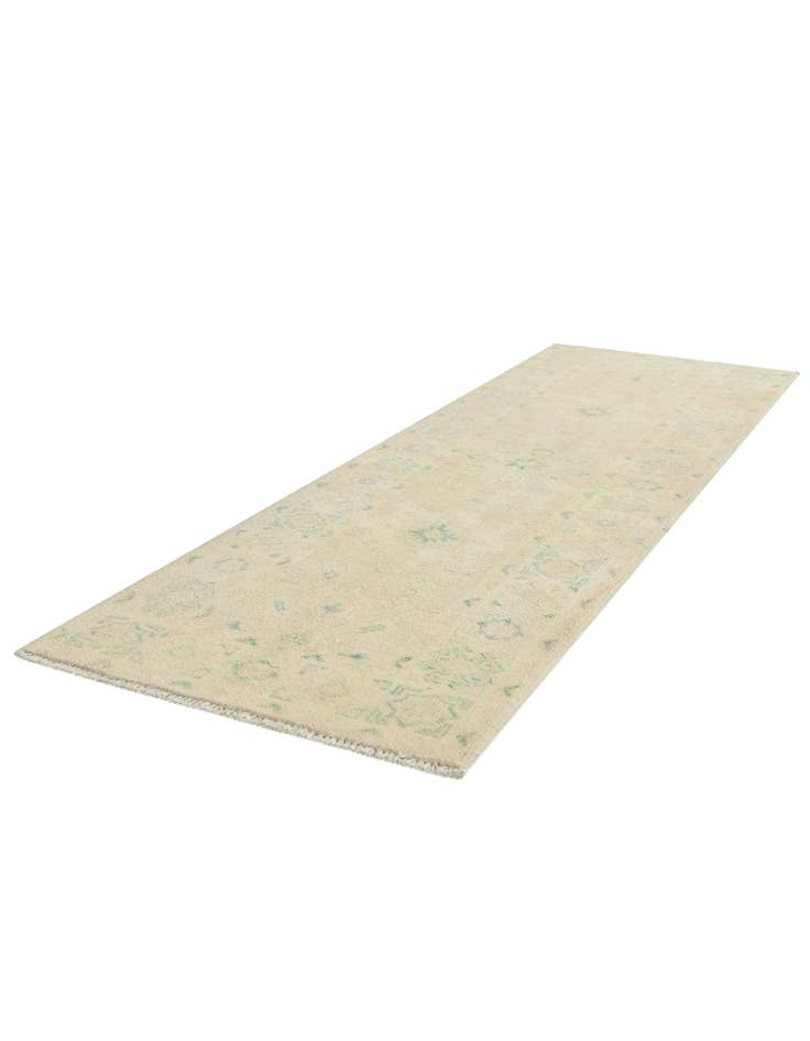 Detail image of  2' 1 x 6' 2  Hand Knotted Oushak Wool Runner Rug