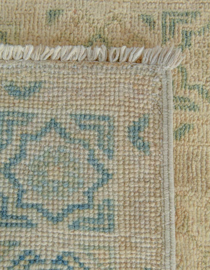 Detail image of  2' 1 x 6' 2  Hand Knotted Oushak Wool Runner Rug