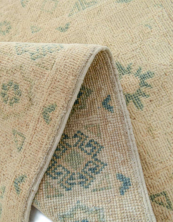 Detail image of  2' 1 x 6' 2  Hand Knotted Oushak Wool Runner Rug