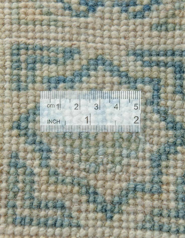 Detail image of  2' 1 x 6' 2  Hand Knotted Oushak Wool Runner Rug