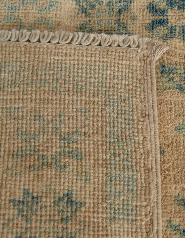Detail image of  2' 1 x 5' 11  Hand Knotted Oushak Wool Runner Rug