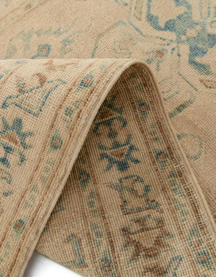 Detail image of  2' 9 x 6' 3  Hand Knotted Oushak Wool Runner Rug