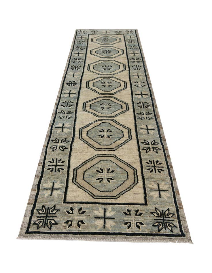 Detail image of  2' 9 x 10' 6  Hand Knotted Oushak Wool Runner Rug