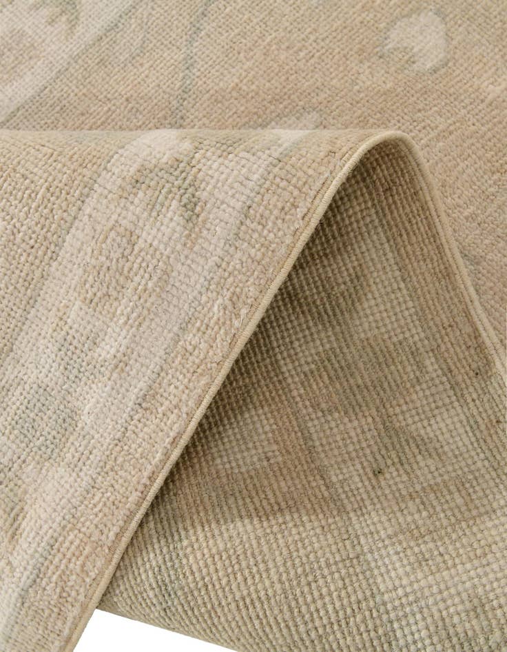 Detail image of  2' 8 x 10'  Hand Knotted Oushak Wool Runner Rug