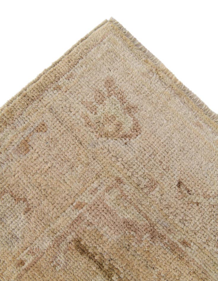 Detail image of  2' 11 x 9' 9  Hand Knotted Oushak Wool Runner Rug