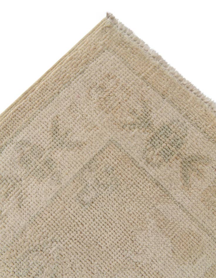 Detail image of  2' 9 x 10'  Hand Knotted Oushak Wool Runner Rug
