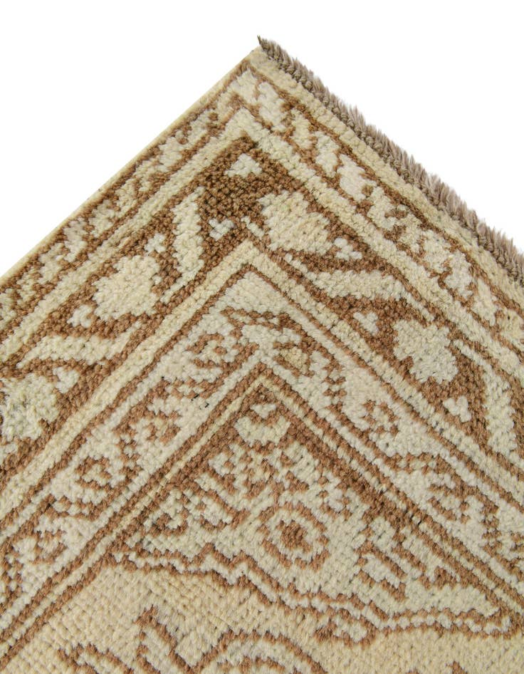 Detail image of  2' 9 x 9' 5  Hand Knotted Oushak Wool Runner Rug