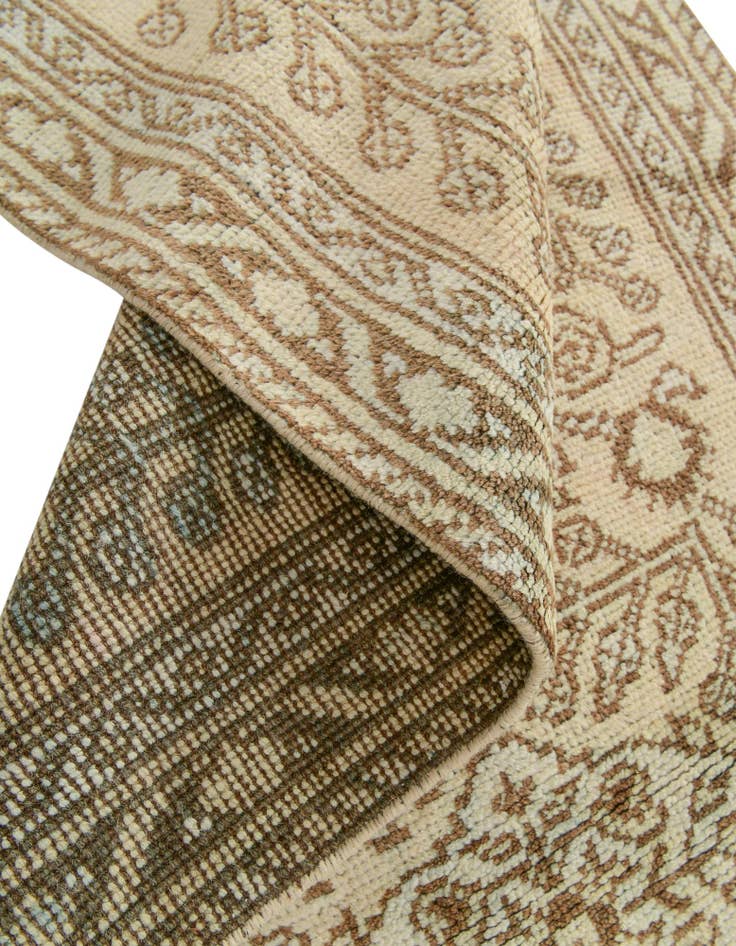 Detail image of  2' 9 x 9' 5  Hand Knotted Oushak Wool Runner Rug