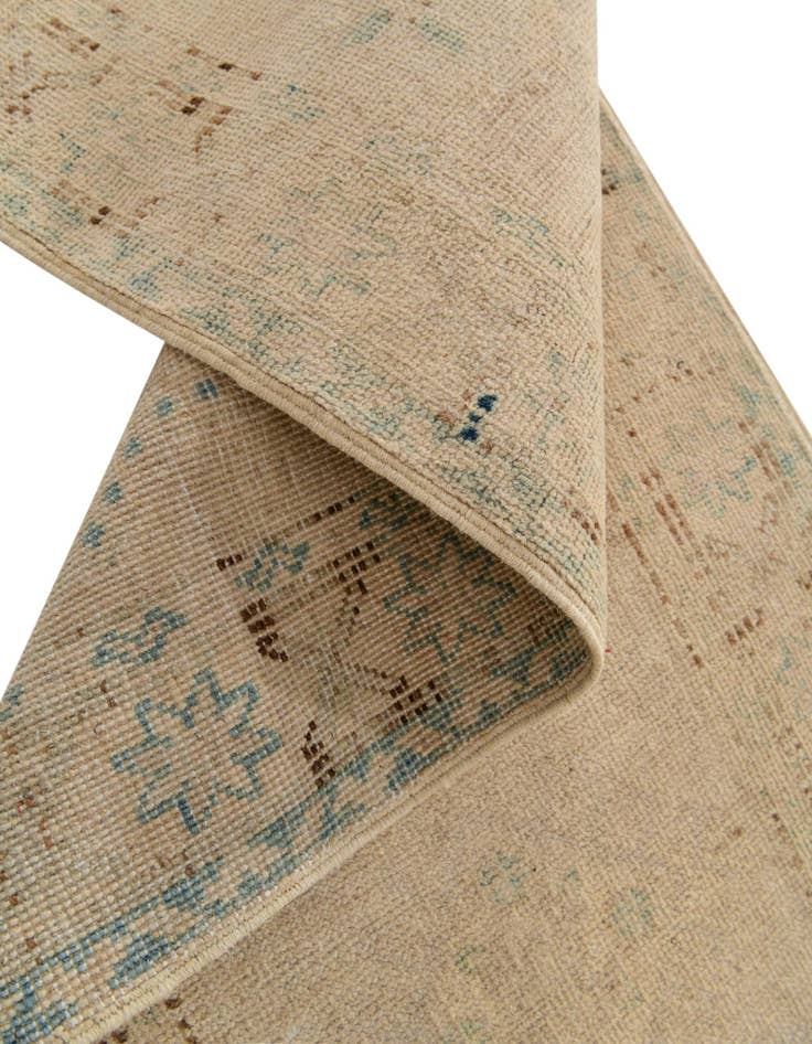 Detail image of  2' 11 x 5' 10  Hand Knotted Oushak Wool Runner Rug