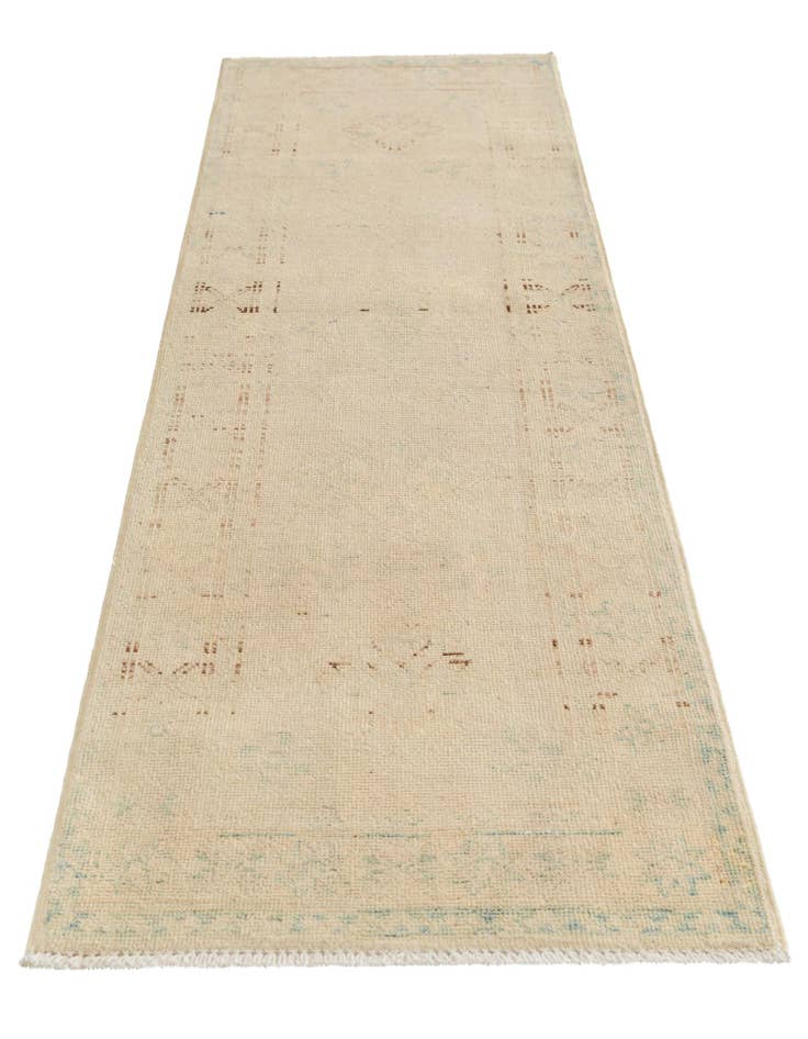 Detail image of  2' 11 x 5' 10  Hand Knotted Oushak Wool Runner Rug