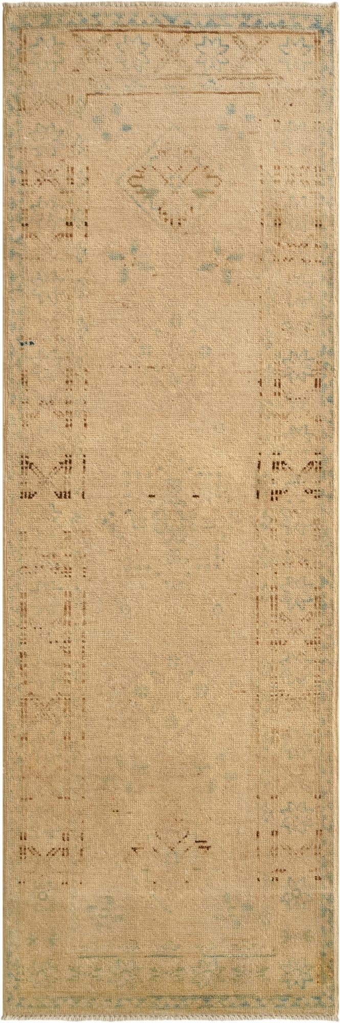  2' 11 x 5' 10  Hand Knotted Oushak Wool Runner Rug